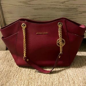 Burgundy Michael Kors purse